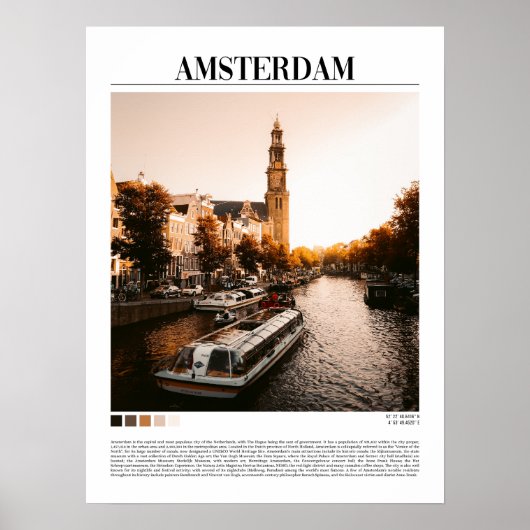 Amsterdam - Nederland Poster (Voorkant)