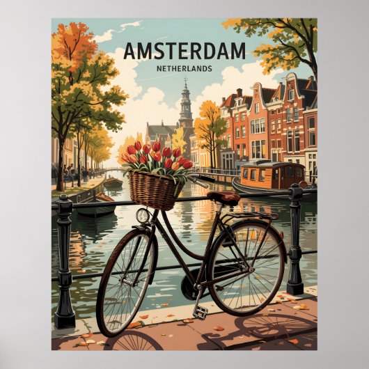 Amsterdam Nederland Poster (Voorkant)