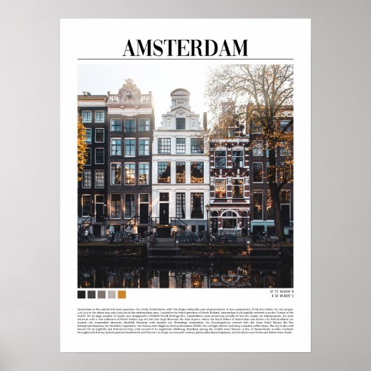 Amsterdam - Nederland Poster (Voorkant)