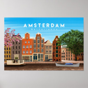 Amsterdam nederland poster
