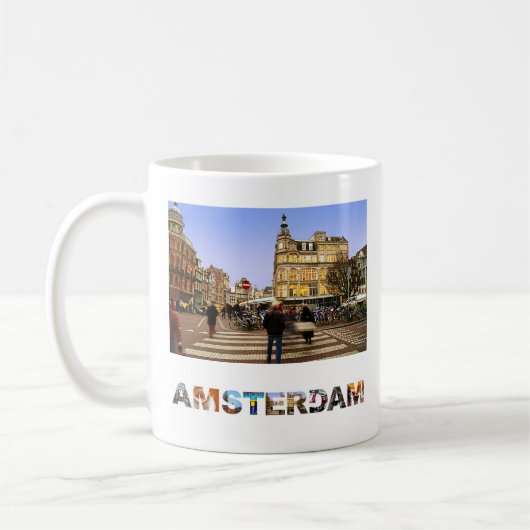 Amsterdam Nederland Reisfoto Creëer Your Ewn Koffiemok (Links)