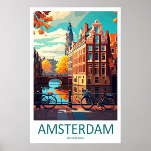 Amsterdam Nederland Reisposter Nationaal Park Poster