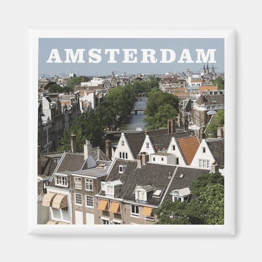 Amsterdam Nederland Reizen Koelkast Magnet (Voorkant)
