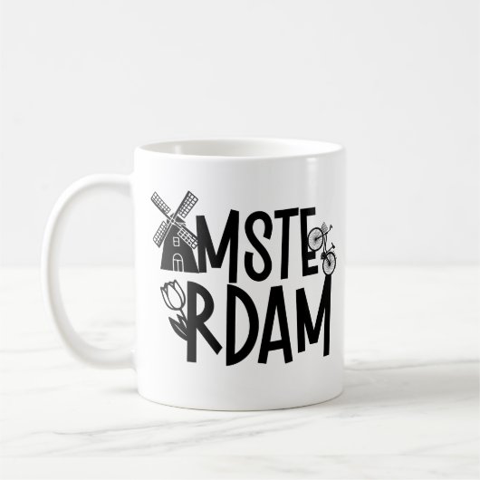 Amsterdam Nederland Reizen Koffiemok (Links)