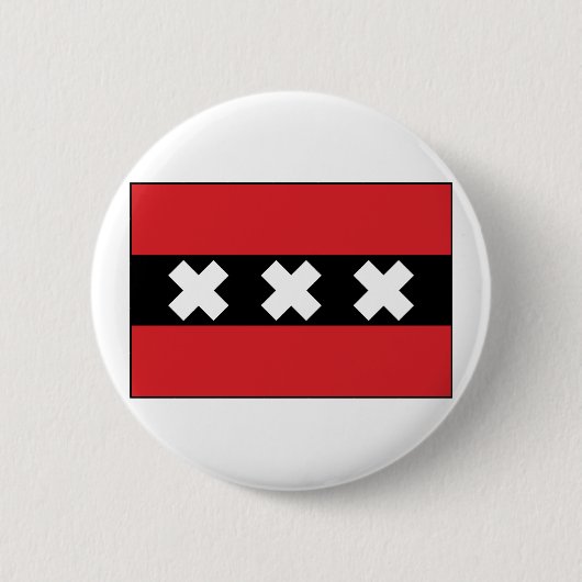 Amsterdam, Nederland Ronde Button 5,7 Cm (Voorkant)