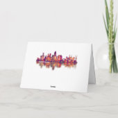 Amsterdam Nederland Skyline Feestdagen Kaart (Achterkant)