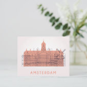 Amsterdam, Nederland | Skyline of Landmarks Briefkaart (Staand voorkant)