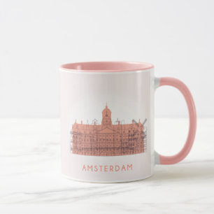 Amsterdam, Nederland   Skyline of Landmarks Mok