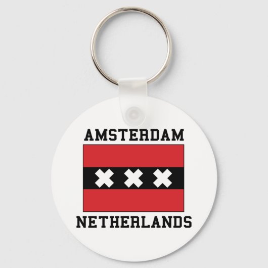 Amsterdam Nederland Sleutelhanger (Voorkant)