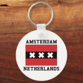 Amsterdam Nederland Sleutelhanger (Voorkant)