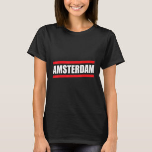 Amsterdam Nederland Souvenir Nederlandse Toerist E T-shirt