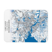 Amsterdam Nederland Stadskaart Eenvoudig Magneet (Horizontaal)
