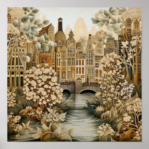 Amsterdam Nederland  Stijl Poster