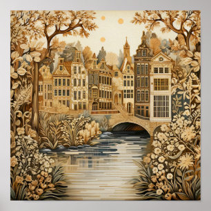 Amsterdam Nederland Stijl Poster