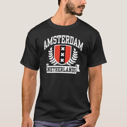 Amsterdam Nederland T-shirt (Voorkant)