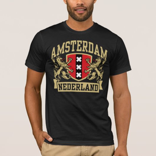 Amsterdam Nederland T-shirt (Voorkant)