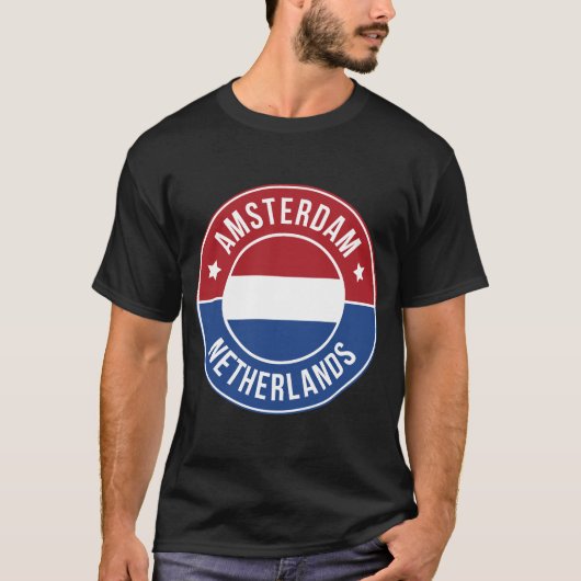 Amsterdam, Nederland T-Shirt (Voorkant)