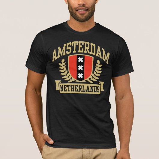 Amsterdam Nederland T-shirt (Voorkant)