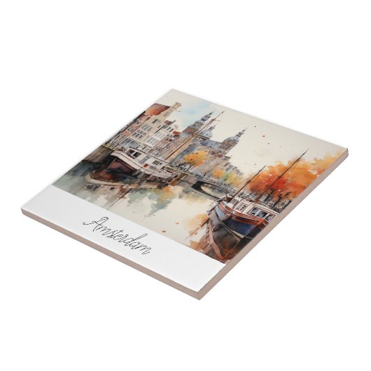 Amsterdam, Nederland Tegeltje (Zijkant)