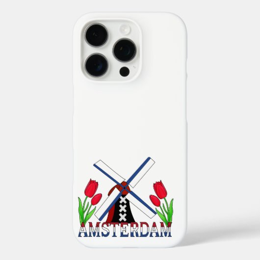 Amsterdam Nederland Tulpen Windmolens Case-Mate iPhone Case (Achterkant)