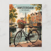 Amsterdam nederland uitnodiging briefkaart (Voorkant)