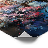 Amsterdam Nederland Waterverf Schilderen Poster (Hoek)