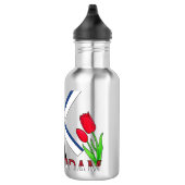 Amsterdam Nederland Windmill Tulps Water Fles (Rechts)