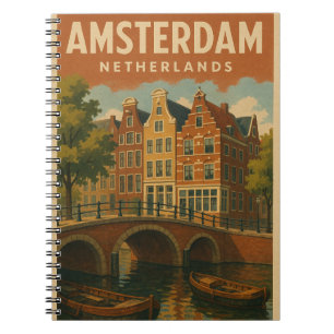 Amsterdam Nederlands Kanaal Uitzicht Notitieboek