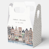 Amsterdam Nederlands landschapslandschap Waterverf Bedankdoosjes (Geopend)