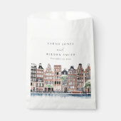 Amsterdam Nederlands landschapslandschap Waterverf Bedankzakje (Voorkant)