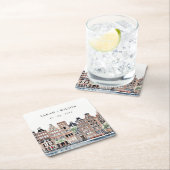 Amsterdam Nederlands landschapslandschap Waterverf Kartonnen Onderzetters (Insitu)