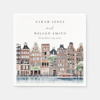 Amsterdam Nederlands landschapslandschap Waterverf