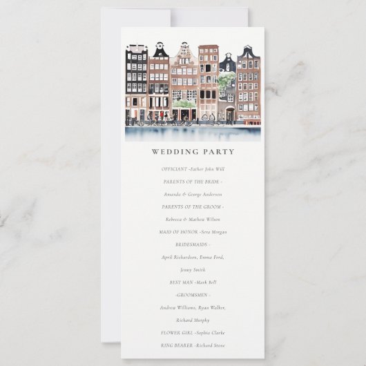 Amsterdam Nederlands landschapslandschapsprogramma Kaart (Achterkant)