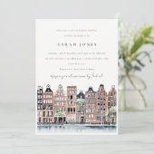 Amsterdam Nederlands Vrijgezellenfeest landschap Kaart (Staand voorkant)
