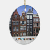 Amsterdam Nederlandse kerstdagen Kanaal Keramisch Ornament (Rechts)