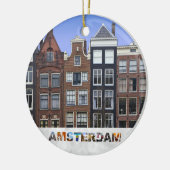Amsterdam Nederlandse kerstdagen Kanaal Keramisch Ornament (Links)