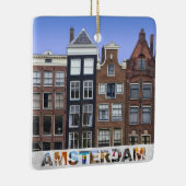 Amsterdam Nederlandse kerstdagen Kanaal Keramisch Ornament (Rechts)