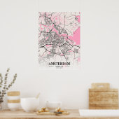 Amsterdam - Nederlandse Neapolitan City Map Poster (Keuken)