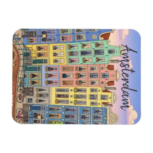 Amsterdam Netherlands Magneet (Horizontaal)