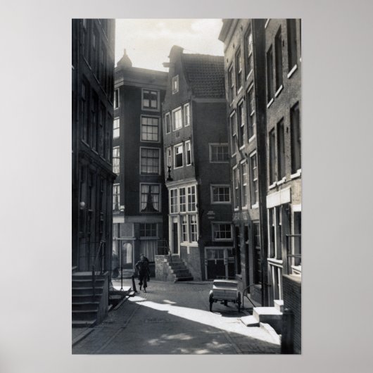 Amsterdam Netherlands St. Olofssteeg Street Poster (Voorkant)