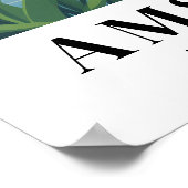 Amsterdam Netherlands Vintage Travel Bicycles Art Poster (Hoek)