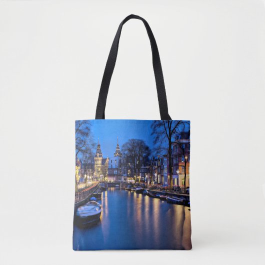 Amsterdam Night Wallpaper-67657 Tote Bag (Voorkant)