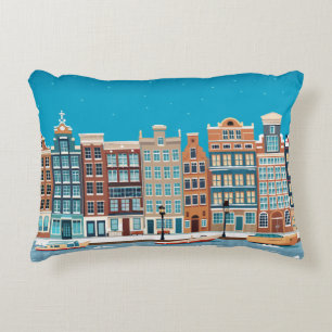 Amsterdam No.4 Twilight in Winter Bedrijven Accent Kussen