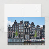 Amsterdam, oude historische gebouwen in Nederland Briefkaart (Voorkant / Achterkant)