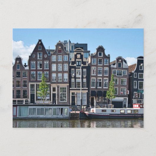 Amsterdam, oude historische gebouwen in Nederland Briefkaart (Voorkant)
