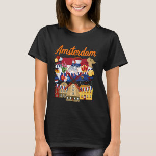 Amsterdam Outfit Idee voor Kids & Holland Nederlan T-shirt