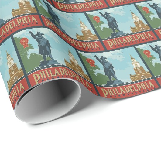 Amsterdam, PA | Independence Hall Cadeaupapier (Rol Hoek)