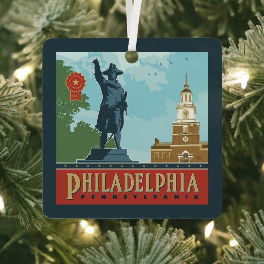 Amsterdam, PA | Independence Hall Metalen Ornament (Insitu)