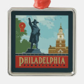 Amsterdam, PA | Independence Hall Metalen Ornament (Voorkant)