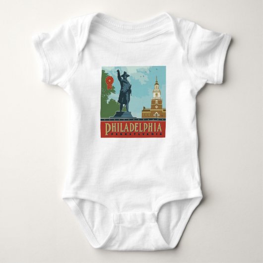 Amsterdam, PA | Independence Hall Romper (Voorkant)